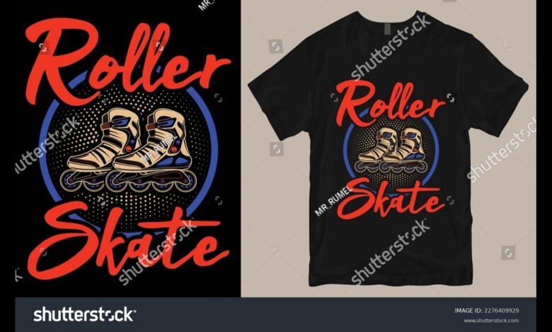 Roller Skating Shirt Design