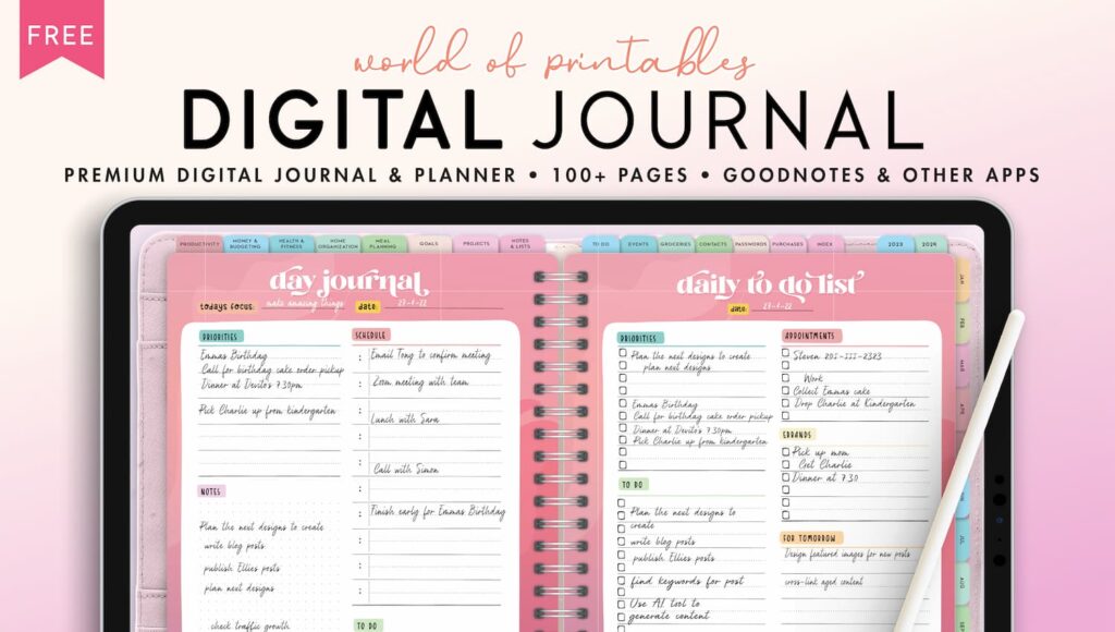 digital Journal template