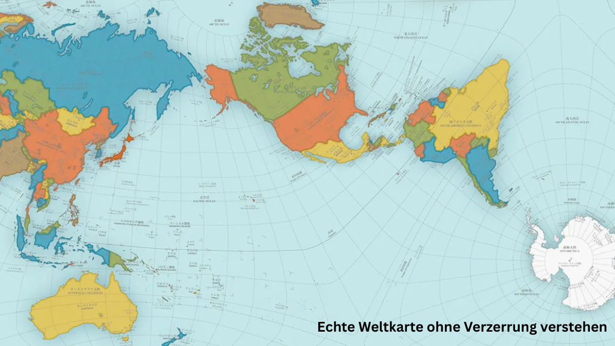 Echte Weltkarte ohne Verzerrung verstehen